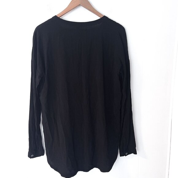 LOLE Black Jessa Top Blouse Cover up Medium - Picture 6 of 13